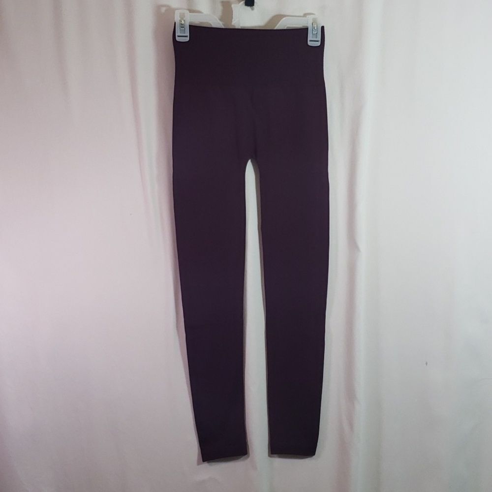 Sofra Long Free Size Burgundy Leggings (AF) - Picture 8 of 8